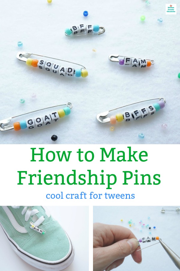 How to Make Friendship Pins with Letter Beads! Cool Craft for Tweens